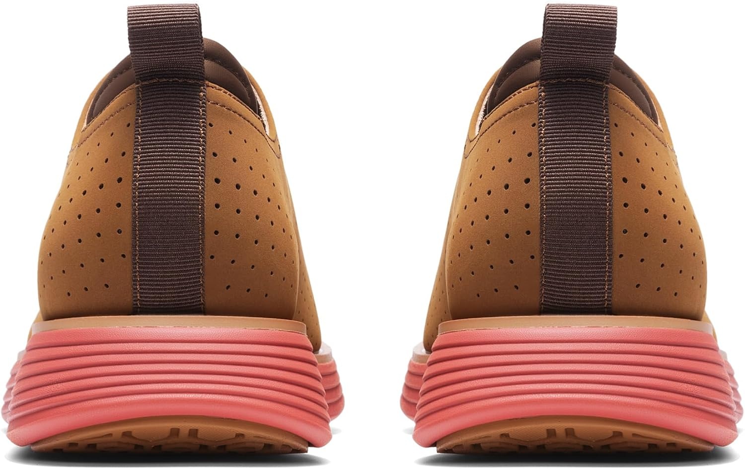image:imageBruno Marc MaxFlex Mens Dress Oxford Sneakers Stay stylish with breathable perforated PU uppers plush EVA insoles and slipresistant soles for allday comfortBrownOrange