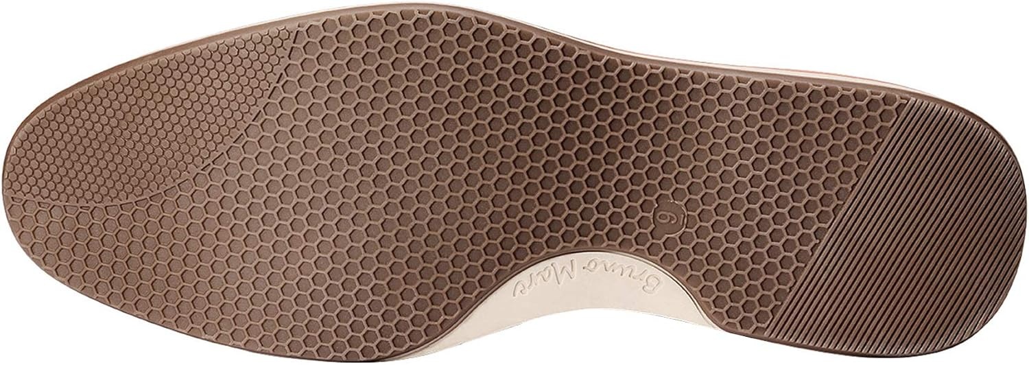 image:imageBruno Marc Mens Dress Shoes Casual Business Oxford Scaled Synthetic Upper Soft Removable Footbed Laceup Secure Fit Flexible Outsole for Daily Work amp Casual Wear2brown