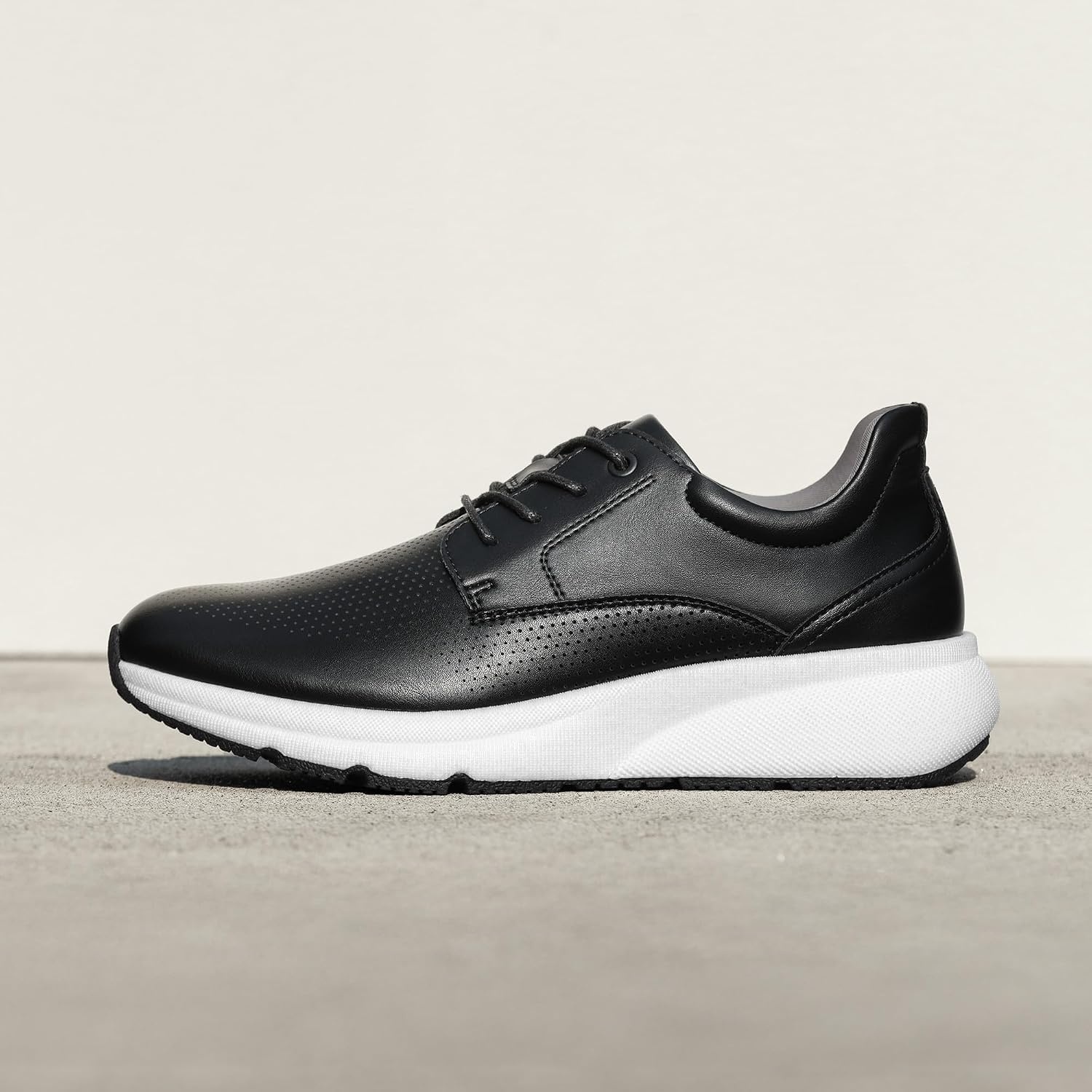 image:imageBruno Marc Mens Dress Sneakers MaxFlex ActiveMetro Cushioned KineticFoam Midsole Breathable Insole Nonslip Rubber Outsole Stylish Versatile Weekend Walks amp Light ActivitiesBlack