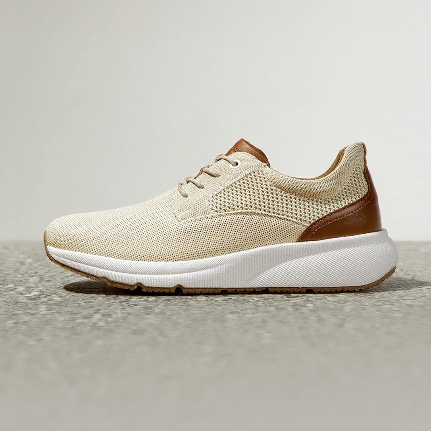 image:imageBruno Marc Mens Dress Sneakers MaxFlex ActiveMetro Cushioned KineticFoam Midsole Breathable Insole Nonslip Rubber Outsole Stylish Versatile Weekend Walks amp Light ActivitiesKhaki