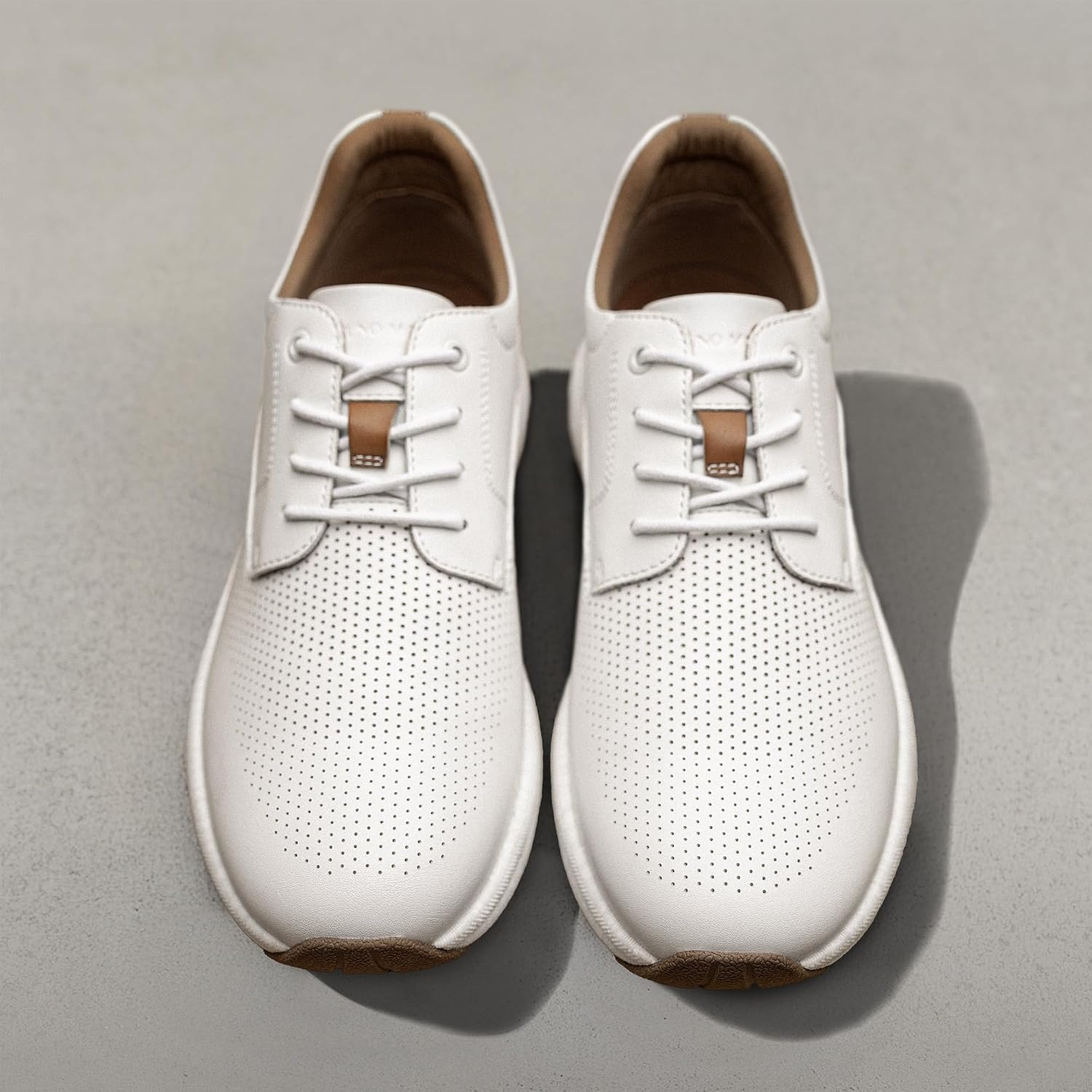 image:imageBruno Marc Mens Dress Sneakers MaxFlex ActiveMetro Cushioned KineticFoam Midsole Breathable Insole Nonslip Rubber Outsole Stylish Versatile Weekend Walks amp Light ActivitiesWhite