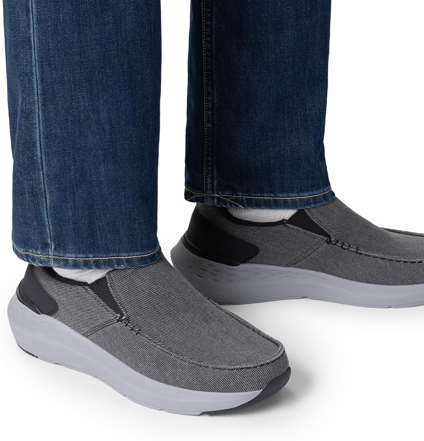 image:imageBruno Marc Mens Hands Free Slip on Loafers Casual Sneakers Canvas Walking ShoesDark Grey