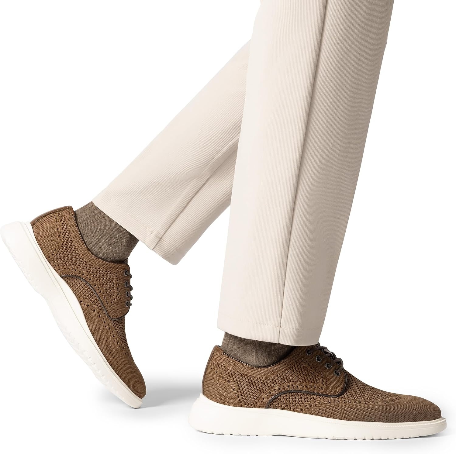 image:imageBruno Marc Mens MaxFlex Dress Breathable LaceUp Comfortable Fashion Oxfords Casual ShoesBrown