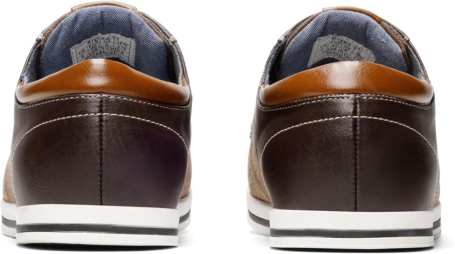 image:imageBruno Marc Mens Oxfords Sneakers Casual Dress Shoes Classic Canvas Tennis Office Work ShoesDark Brown
