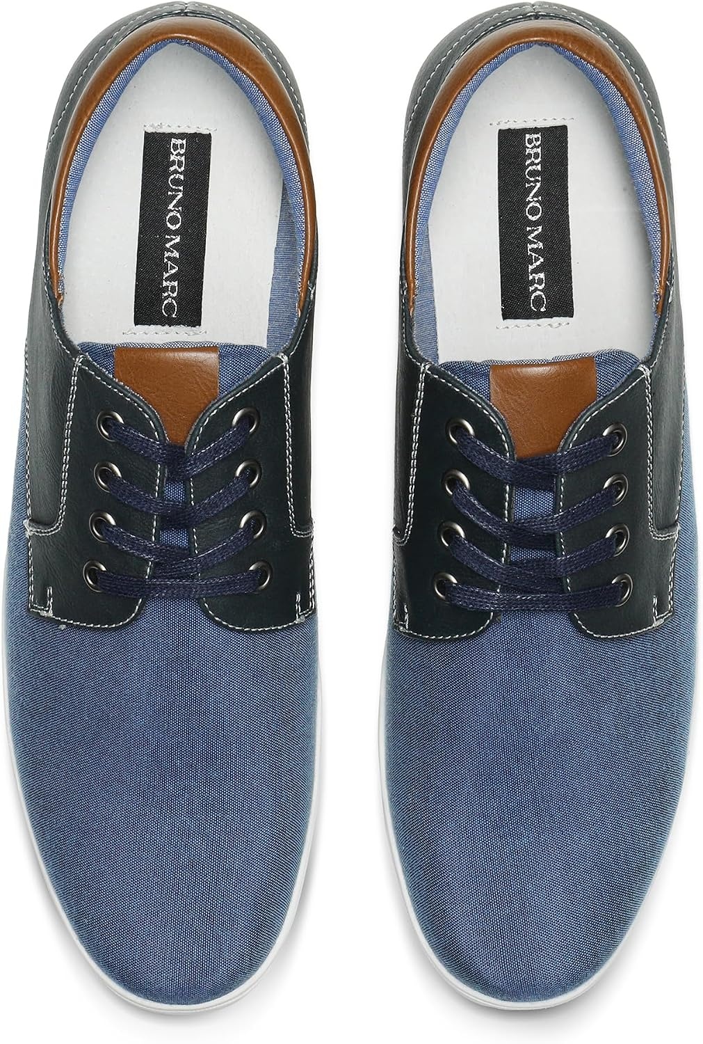image:imageBruno Marc Mens Oxfords Sneakers Casual Dress Shoes Classic Canvas Tennis Office Work ShoesNavy