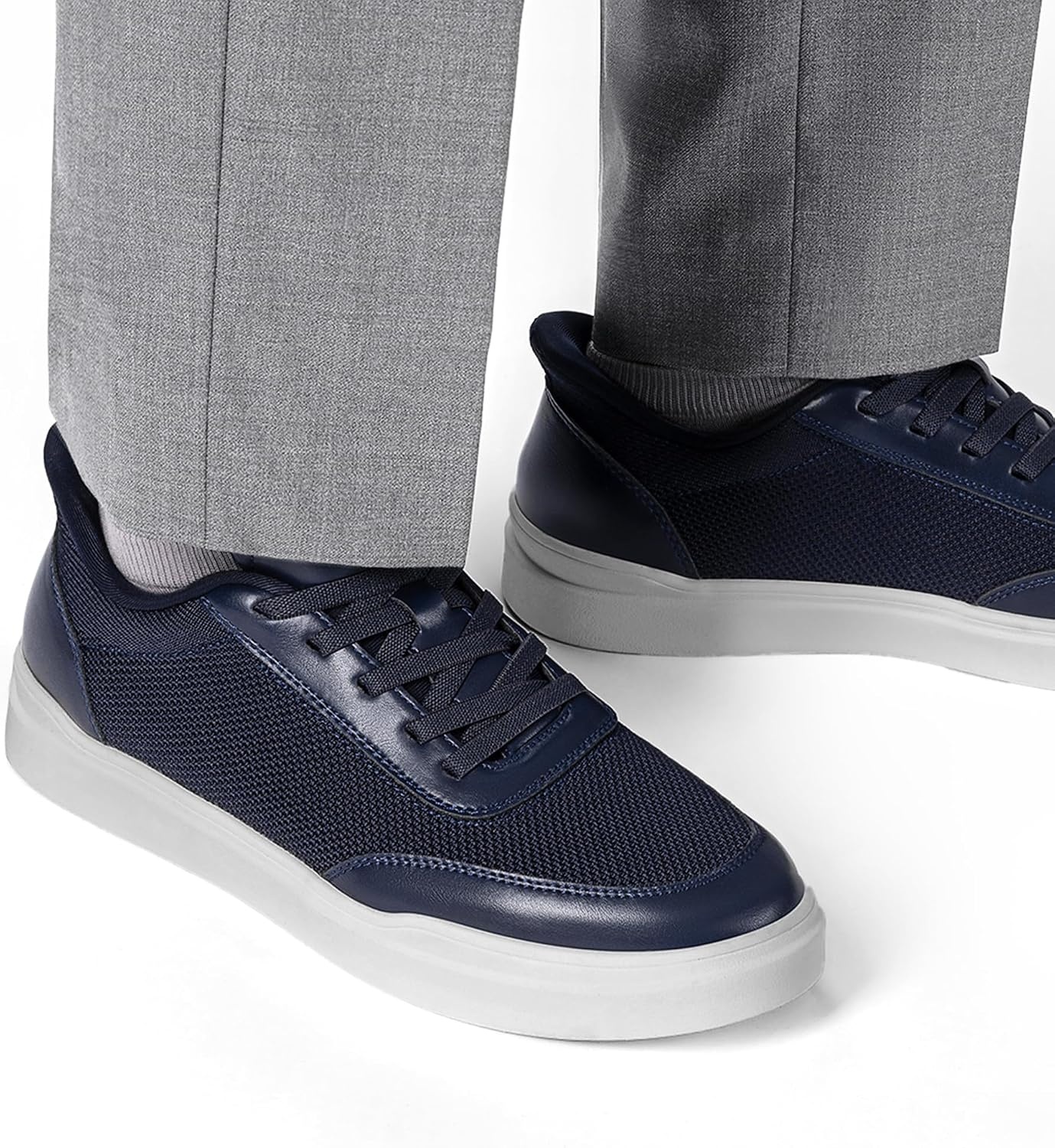 image:imageBruno Marc Mens Slip On Casual Sneakers Hands Free Fashion Sneakers Breeze Mesh Casual Walking Shoes Comfortable Lightweight Non SlipDark Blue