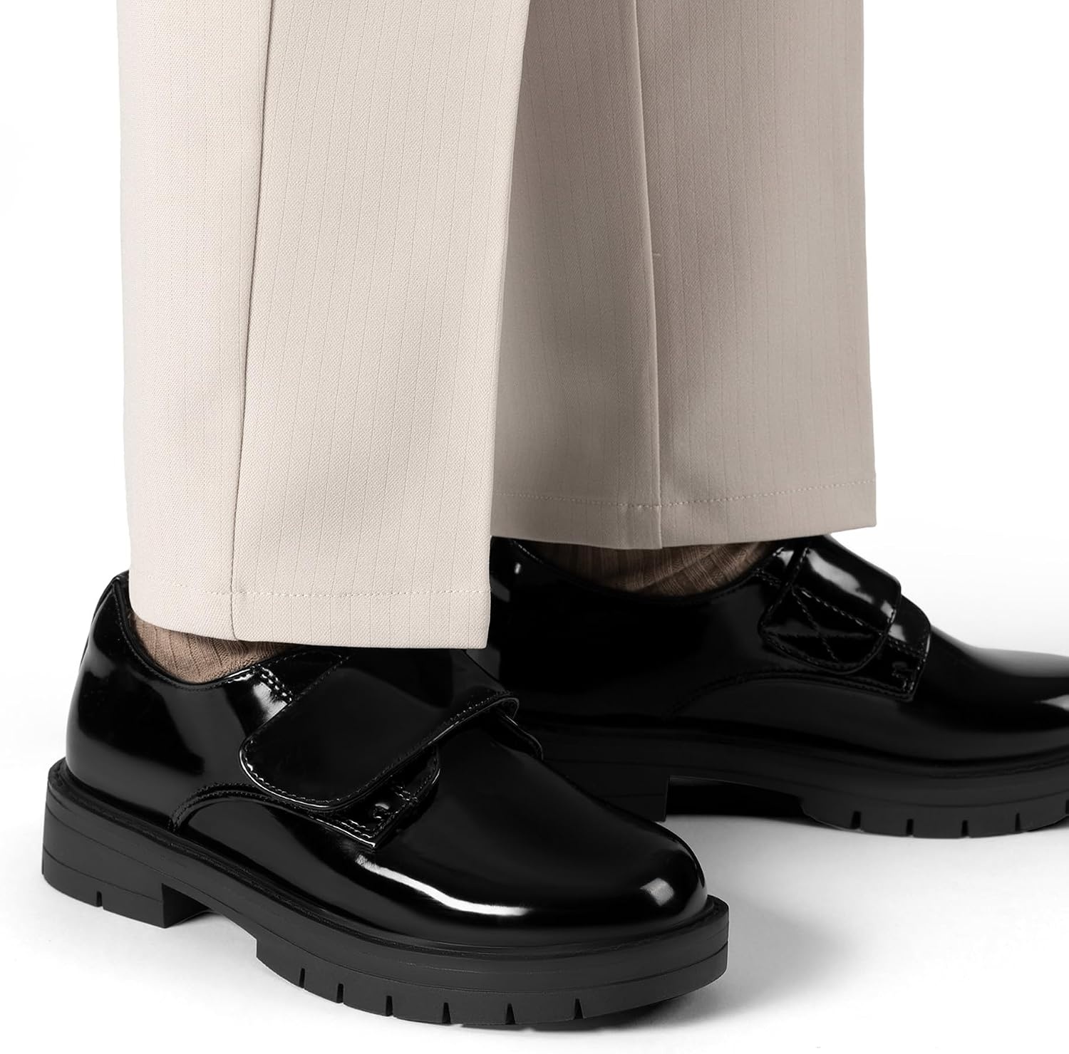 image:imageDREAM PAIRS Boys Uniform amp School Shoes Dress SlipOn Loafers Casual Flat Shoes ToddlerLittle KidBig KidAll Black