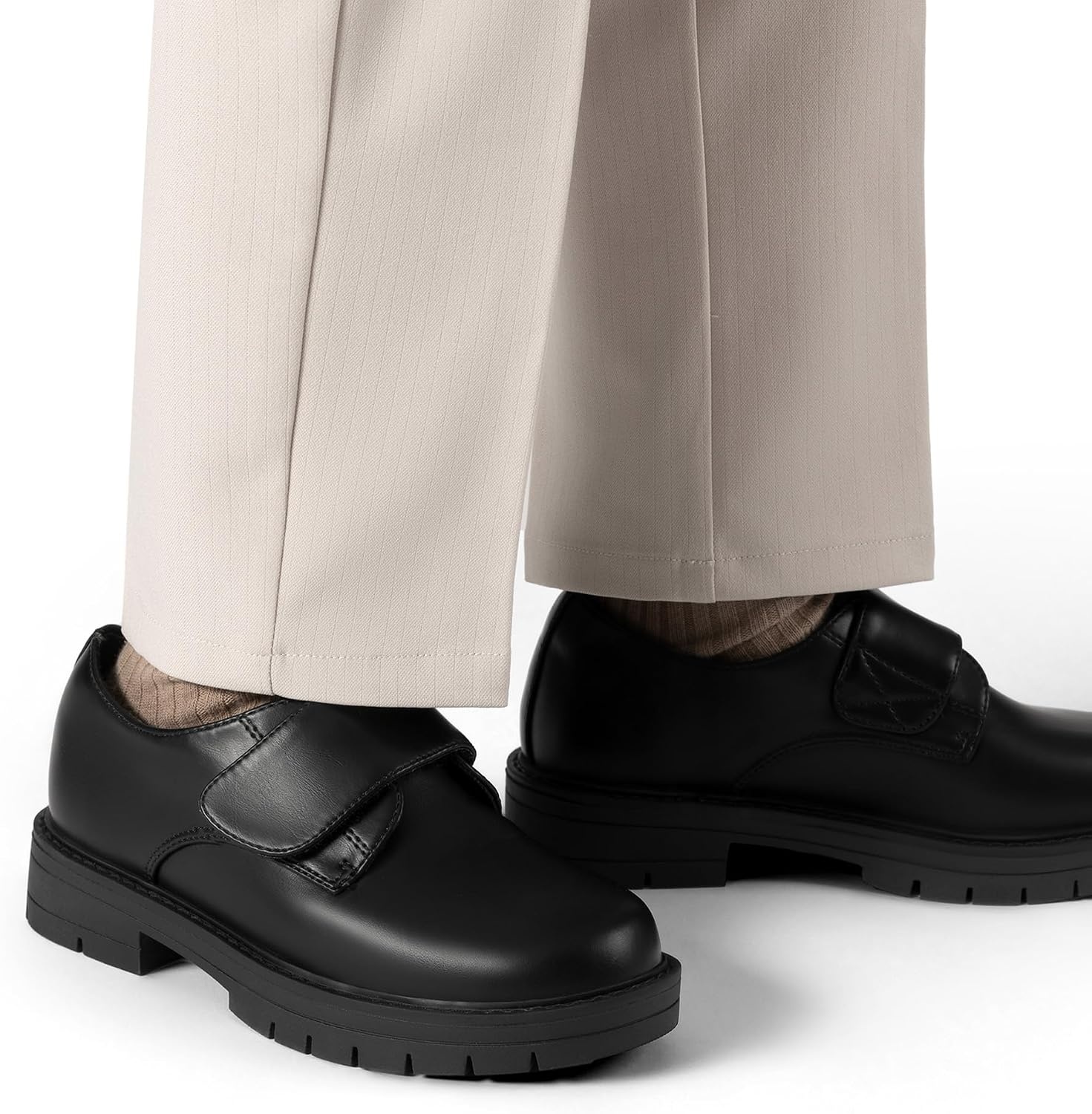 image:imageDREAM PAIRS Boys Uniform amp School Shoes Dress SlipOn Loafers Casual Flat Shoes ToddlerLittle KidBig KidBlack