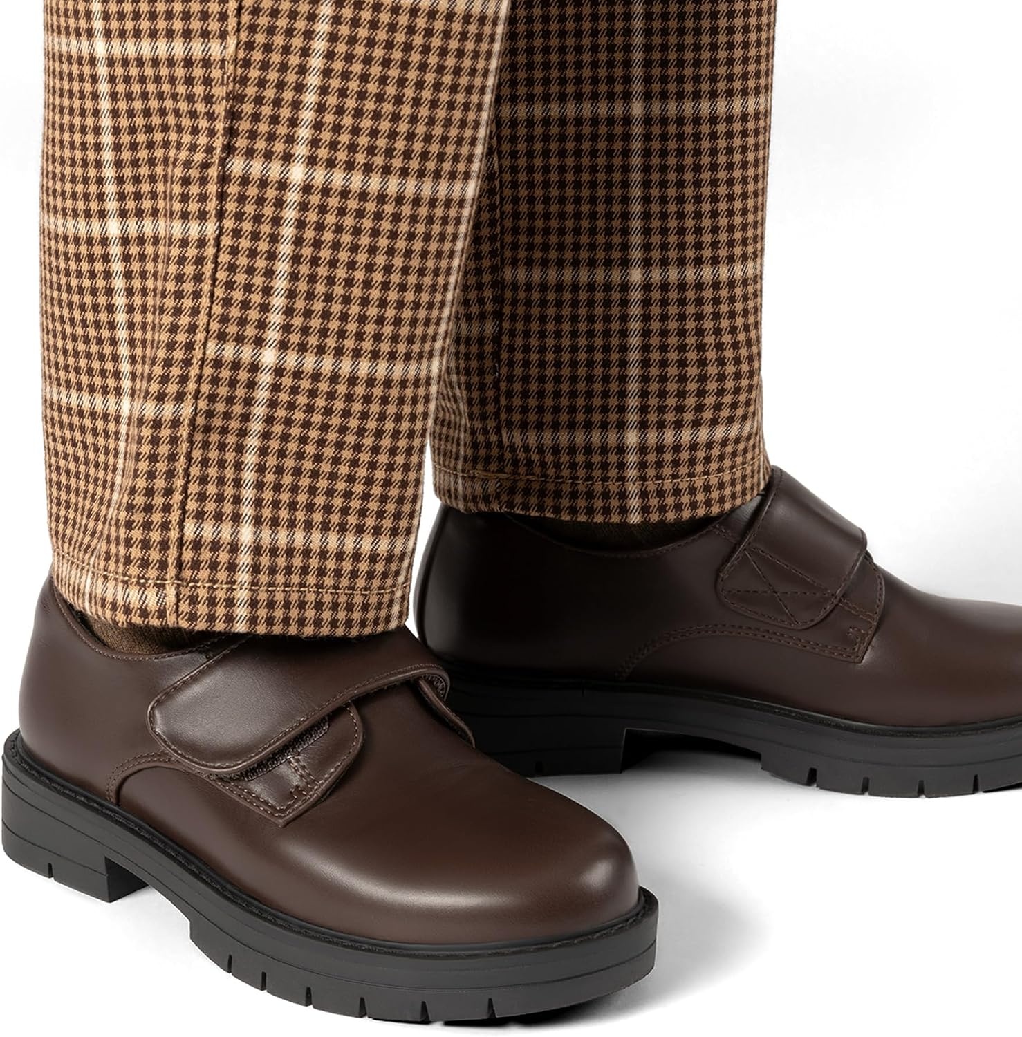 image:imageDREAM PAIRS Boys Uniform amp School Shoes Dress SlipOn Loafers Casual Flat Shoes ToddlerLittle KidBig KidBrown