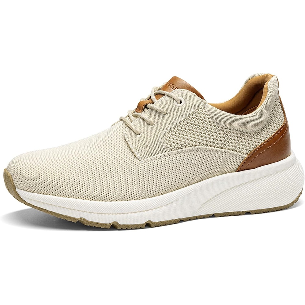image:imageBruno Marc Mens Dress Sneakers MaxFlex ActiveMetro Cushioned KineticFoam Midsole Breathable Insole Nonslip Rubber Outsole Stylish Versatile Weekend Walks amp Light ActivitiesKhaki