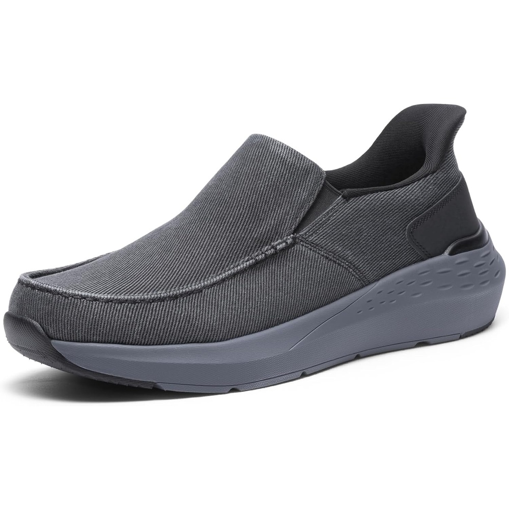 image:imageBruno Marc Mens Hands Free Slip on Loafers Casual Sneakers Canvas Walking ShoesBlack