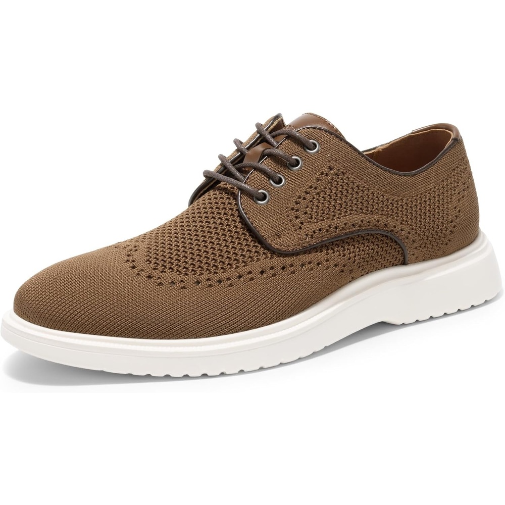 image:imageBruno Marc Mens MaxFlex Dress Breathable LaceUp Comfortable Fashion Oxfords Casual ShoesBrown