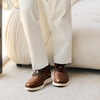 Bruno Marc MaxFlex Men’s Dress Oxford Sneakers | Stay stylish with breathable perforated PU uppers plush EVA insoles, and slip-resistant soles for all-day comfort(Brown/White)