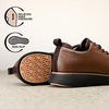 Bruno Marc MaxFlex Men’s Dress Oxford Sneakers | Stay stylish with breathable perforated PU uppers plush EVA insoles, and slip-resistant soles for all-day comfort(Brown)