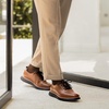 Bruno Marc MaxFlex Men’s Dress Oxford Sneakers | Stay stylish with breathable perforated PU uppers plush EVA insoles, and slip-resistant soles for all-day comfort(Brown)