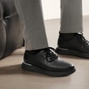 Bruno Marc MaxFlex Men’s Dress Oxford Sneakers | Stay stylish with breathable perforated PU uppers plush EVA insoles, and slip-resistant soles for all-day comfort(Black)