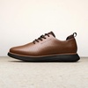 Bruno Marc MaxFlex Men’s Dress Oxford Sneakers | Stay stylish with breathable perforated PU uppers plush EVA insoles, and slip-resistant soles for all-day comfort(Brown)