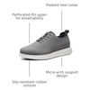 Bruno Marc MaxFlex Men’s Dress Oxford Sneakers | Stay stylish with breathable perforated PU uppers plush EVA insoles, and slip-resistant soles for all-day comfort(Grey)