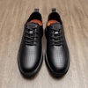 Bruno Marc MaxFlex Men’s Dress Oxford Sneakers | Stay stylish with breathable perforated PU uppers plush EVA insoles, and slip-resistant soles for all-day comfort(Black)