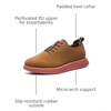 Bruno Marc MaxFlex Men’s Dress Oxford Sneakers | Stay stylish with breathable perforated PU uppers plush EVA insoles, and slip-resistant soles for all-day comfort(Brown/Orange)