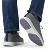 Bruno Marc MaxFlex Men’s Dress Oxford Sneakers | Stay stylish with breathable perforated PU uppers plush EVA insoles, and slip-resistant soles for all-day comfort(Grey)