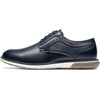 Bruno Marc Men’s Casual Dress Sneaker Oxford Shoes | Business Formal Derby Plain Toe Oxfords Crossflex GentEdge Soft Vamp(Blue)