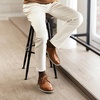 Bruno Marc Men’s Casual Dress Sneaker Oxford Shoes | Business Formal Derby Plain Toe Oxfords Crossflex GentEdge Soft Vamp(Brown)