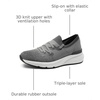 Bruno Marc Men’s Casual Sneakers Slip On Breathable Walking Shoes EZFlex BreezeStepep(Dark Grey)