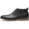 Bruno Marc Men’s Chukka-1 Classic Dress Boots | 4-Eyelet Lace-Up & Stretch Collar, Shock-Absorbent Elastic EVA Footbed for Men Smart Casual Chukka Boots(Black)