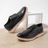 Bruno Marc Men’s Crossflex Casual Dress Oxfords Shoes | Soft Lining, Lightweight TPR Outsole, Lace-Up Closure, Ideal for Business, Casual & Formal Occasions(Black)