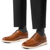 Bruno Marc Men’s Crossflex Casual Dress Oxfords Shoes | Soft Lining, Lightweight TPR Outsole, Lace-Up Closure, Ideal for Business, Casual & Formal Occasions(Brown)