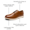 Bruno Marc Men’s Crossflex Casual Dress Oxfords Shoes | Soft Lining, Lightweight TPR Outsole, Lace-Up Closure, Ideal for Business, Casual & Formal Occasions(Brown)