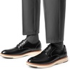Bruno Marc Men’s Crossflex Casual Dress Oxfords Shoes | Soft Lining, Lightweight TPR Outsole, Lace-Up Closure, Ideal for Business, Casual & Formal Occasions(Black)