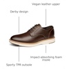 Bruno Marc Men’s Crossflex Casual Dress Oxfords Shoes | Soft Lining, Lightweight TPR Outsole, Lace-Up Closure, Ideal for Business, Casual & Formal Occasions(Dark Brown)