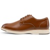 Bruno Marc Men’s Crossflex Casual Dress Oxfords Shoes | Soft Lining, Lightweight TPR Outsole, Lace-Up Closure, Ideal for Business, Casual & Formal Occasions(Brown)