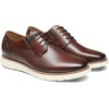 Bruno Marc Men’s Crossflex Oxford Dress Sneakers Casual Leather Dress Shoes(Dark Brown)
