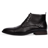 Bruno Marc Men’s Dress Ankle Boots Cap Toe Oxford Boot | Cushioned Insole, Stitch Reinforced, Non-slip Durable Rubber Outsole, for Business, Party & Daily Wear(Black)
