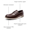 Bruno Marc Men’s Dress Penny Loafer Slip-on Shoes | Arch Support Comfortable Foam Insole Easy Wear Daily Office Formal Business Wedding Casual(Dark Brown)