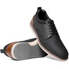 Bruno Marc Men’s Dress Shoes Casual Business Oxford | Scaled Synthetic Upper, Soft Removable Footbed, Lace-up Secure Fit, Flexible Outsole for Daily Work & Casual Wear(Black)