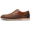 Bruno Marc Men’s Dress Shoes Casual Business Oxford | Scaled Synthetic Upper, Soft Removable Footbed, Lace-up Secure Fit, Flexible Outsole for Daily Work & Casual Wear(2-brown)
