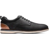 Bruno Marc Men’s Dress Shoes Casual Business Oxford | Scaled Synthetic Upper, Soft Removable Footbed, Lace-up Secure Fit, Flexible Outsole for Daily Work & Casual Wear(Black)