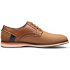 Bruno Marc Men’s Dress Shoes Casual Business Oxford | Scaled Synthetic Upper, Soft Removable Footbed, Lace-up Secure Fit, Flexible Outsole for Daily Work & Casual Wear(2-tan)