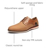 Bruno Marc Men’s Dress Shoes Casual Business Oxford | Scaled Synthetic Upper, Soft Removable Footbed, Lace-up Secure Fit, Flexible Outsole for Daily Work & Casual Wear(2-tan)