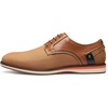 Bruno Marc Men’s Dress Shoes Casual Business Oxford | Scaled Synthetic Upper, Soft Removable Footbed, Lace-up Secure Fit, Flexible Outsole for Daily Work & Casual Wear(2-tan)