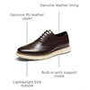 Bruno Marc Men’s Dress Sneakers Wingtip Oxford | Men’s Crossflex Sneakers Wingtip Derby Casual Oxford Formal Shoes Ultra Light for Business, Casual & Daily Wear(Dark/Brown-wing)