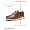 Bruno Marc Men’s Dress Sneakers Wingtip Oxford | Men’s Crossflex Sneakers Wingtip Derby Casual Oxford Formal Shoes Ultra Light for Business, Casual & Daily Wear(Brown-wing)