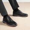 Bruno Marc Men’s Lace-Up Comfortable Fashion Dress Shoes | For Work & Off-Work, Arch Support, Lightweight Cushioning, Elastic Collar, Polished Stylish Oxfords for All Occasions(Black)