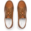Bruno Marc Men’s Lightweight Casual Dress Sneakers | Fashion Tennis Breathable Comfortable Flexible Skating Business Tennis Lace-up Non-slip Lowtop Walking Versatile(Brown)
