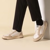 Bruno Marc Men’s Lightweight Casual Dress Sneakers | Fashion Tennis Breathable Comfortable Flexible Skating Business Tennis Lace-up Non-slip Lowtop Walking Versatile(White/Beige)