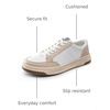 Bruno Marc Men’s Lightweight Casual Dress Sneakers | Fashion Tennis Breathable Comfortable Flexible Skating Business Tennis Lace-up Non-slip Lowtop Walking Versatile(White/Beige)
